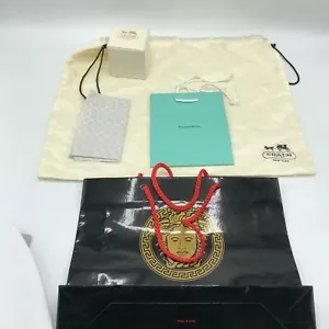 Coach Box, Tissue Paper & Purse Cloth Versace Bag Tiffany Bag - Picture 1 of 9