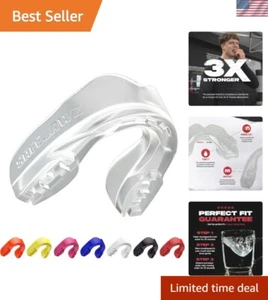 Sports Mouthguard Slim Fit, Adult and Junior Mouth Guard with Case for Boxing... - Picture 1 of 7