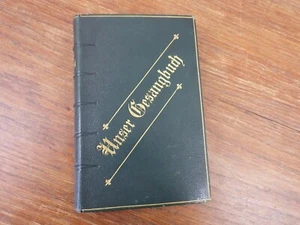 UNSER GESANGBUCH Strasbourg 1896 Chants Liturgiques TRES BELLE RELIURE - Picture 1 of 9