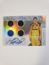 2021 Panini Chronicles Michael McDowell Cornerstones Quad Relic Auto NASCAR