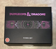 Dungeons & Dragons Adjustable 6-Piece Ring Set GameStop Exclusive NEW SEALED