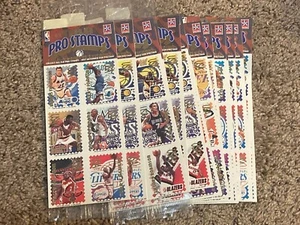 1995 1996 1998 NBA NFL MLB Pro Stamps Sticker Sheets Sealed CME MINT Pick Any - Picture 1 of 2