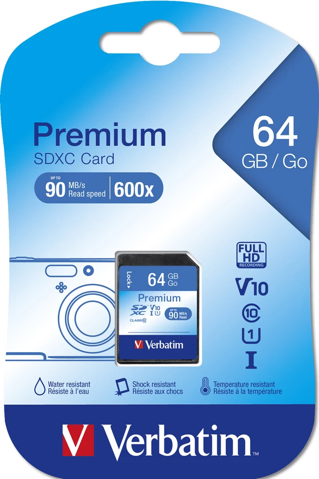 44024 Verbatim Premium Flash-Speicherkarte 64GB ~D~ - Image 1 of 1