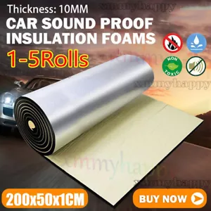10M Sound Deadening Mat Firewall Heat Shield Insulation Thermal For Car Boat Van - Picture 1 of 16
