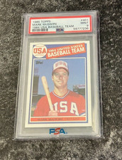 1985 Topps Mark Mcgwire 1984 USA Baseball Team PSA 9
