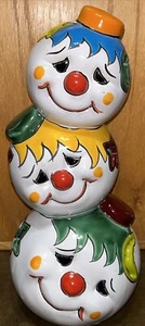 Talavera Triple Christmas Snowman Head Luminaire Handmade In Mexico 14" T 6.5" W - Picture 1 of 14