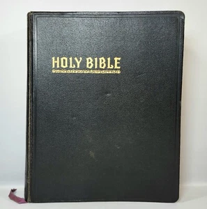 Vintage NEW STANDARD REFERENCE BIBLE Blue Ribbon Book 1951 Red Letter Edition - Imagen 1 de 17