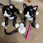 Zoomer kitty black tuxedo robot cat interactive toy. Sold As Is,  No Charger.