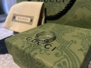 Gucci Ghost Ring 6mm Size 10 19.84mm (no Gift Bag or Box)