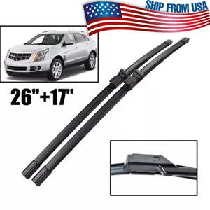 For Cadillac SRX 10- Windshield Windscreen Wiper Blades Front Window Wipers Set - Picture 1 of 6