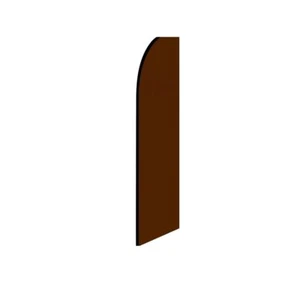 Solid Brown Swooper Flutter Feather Flag | 3ft W x 11.5ft Tall - Picture 1 of 3