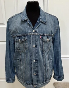 Levi’s Premium Men’s Denim Blue Trucker Jacket Size XXL /TTG/EEG   EUC - Picture 1 of 10