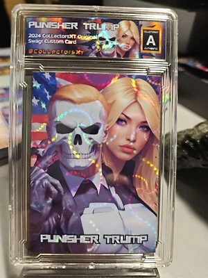 President Donald J.  Punisher Trump USA Press Secretary Atomic Refractor Card - Image 1 of 2