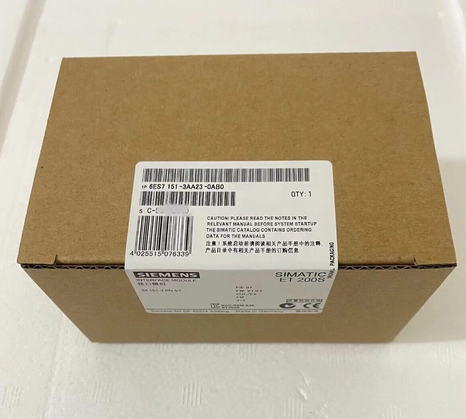6ES7151-3AA23-0AB0 1PCS SIEMENS Interface Module New In Box 6ES7 151-3AA23-0AB0 - Image 1 of 1