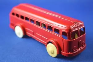 Plasticville - O-O27 - Vehicles - #45987 - 1 Custom Paint Red Bus - Excellent - Picture 1 of 8