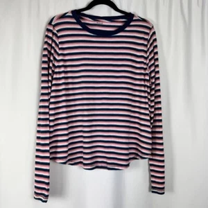 Madewell Retro Striped Long Sleeve T-shirt Cotton Single Stitch Stretch XXL - Picture 1 of 7