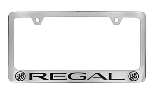 Buick Regal 2012 logos Chrome Plated Brass Metal License Plate Frame Holder - Picture 1 of 1