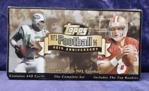 1996 Topps Football - 40th Anniversary - Factory Sealed 448 Card Complete Set - Picture 1 of 4