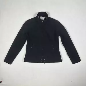Ariat Softshell Fleece Size M Zebra Print Lined Black Jacket Horse Shoe Zippers - Bild 1 von 16