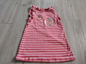 Gymboree Girls 4T Summer Beach Dress Cover Up Mermaid Cove Pink Stripes Fish - Picture 1 of 3