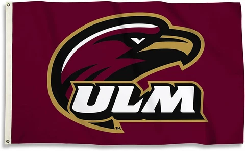 Louisiana Monroe Warhawks 3 x 5 Foot Flag with Grommets University of Cover