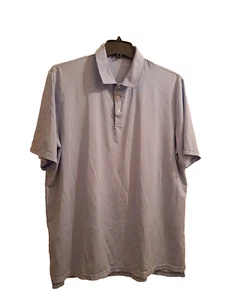 RLX Ralph Lauren Golf Hombres 2XL Azul Rayas Calce Clásico Rendimiento Polo - Imagen 1 de 6