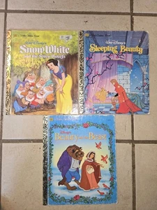 Little Golden Book Lot: Beauty & The Beast, Sleeping Beauty, Snow White - Picture 1 of 6