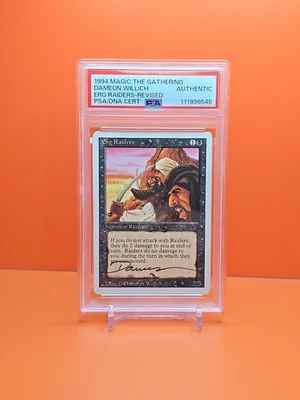1994 MAGIC THE GATHERING ERG RAIDERS REVISED DAMEON WILLICH PSA/DNA CERTIFIED  - Image 1 of 2