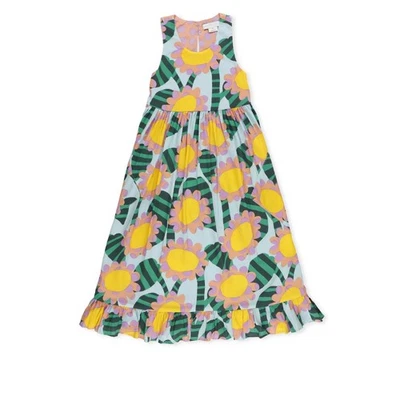 Stella McCartney Kids Floral Printed Sleeveless Dress, Size 12Y Foto 1 de 4