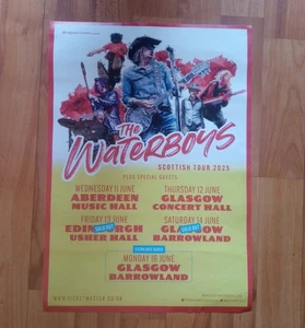 THE WATERBOYS A3 tour poster Scottish tour 2025 live music memorabilia - Picture 1 of 6