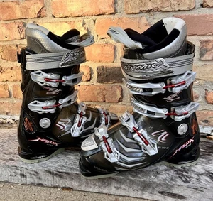 ATOMIC Hawx 100 Ski Boots Black Silver & Red Mens 25 25.5 - Picture 1 of 24