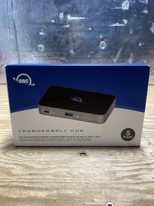 OWC 5 Port Thunderbolt Hub - 60W Charging, (3) Thunderbolt 4 (USB-C) Ports - Afbeelding 1 van 11