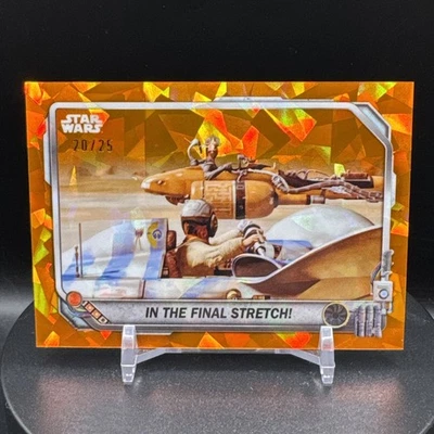 In the Final Stretch! - 2024 Topps Chrome Sapphire Edition Star Wars ORANGE /25 - Image 1 of 4