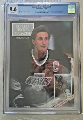 Beckett Hockey Magazine Issue #1 Sept-Oct 1990 Wayne Gretzky Cover CGC 9.6 - Image 1 of 2