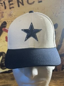 Child’s Dallas Cowboys New Era Stretch Fitted Hat White/Navy-Blue Sz Child-Youth - Picture 1 of 7