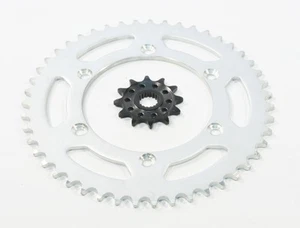 Piñones plateados delanteros y traseros de 12 dientes para Suzuki RM125 1990-2008 - Imagen 1 de 5