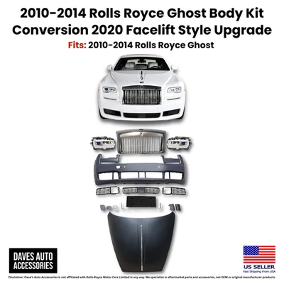 Kit de carrocería Rolls Royce Ghost 2010-2014 de recambio 2020 Facelift Style parachoques Foto 1 de 4