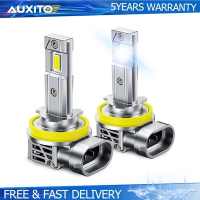 AUXITO LED Headlight H11 Low Beam Bulb Canbus Kit 24000LM Ultra Bright M6S - Image 1 of 4