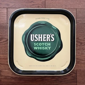 Vintage Usher’s Scotch Whisky Metal Serving Tray - Picture 1 of 2