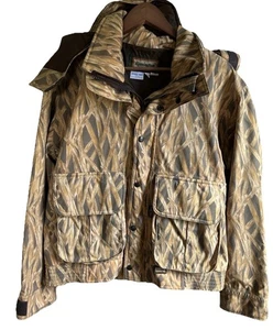 Vintage Remington Duck Camo Cordura Gore-Tex Jacket S Zip Hooded Coat Hunt USA - Picture 1 of 13