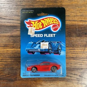 Vintage 1986 Hot Wheels Speed Fleet Ferrari Testarossa 5111 rot Die Cast Metal - Bild 1 von 19