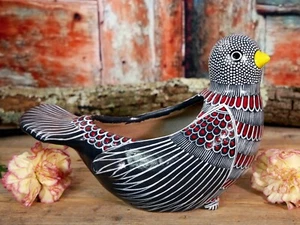 Bird Flower Pot Mayan Clay Handmade Amatenango del Valle Chiapas Mexico Folk Art - Picture 1 of 13