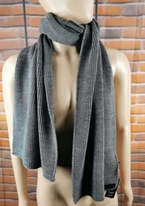 Carlo Colucci Herren Schal Grau Strickschal - Bild 1 von 2