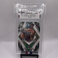 2017 Topps Fire #3 Matt Olson Rookie Card AGC 10 Gem Mint