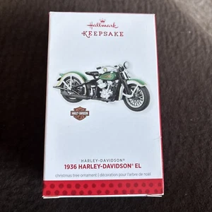 Hallmark Keepsake Ornament 1936 Harley Davidson EL Motorcycle - Picture 1 of 1