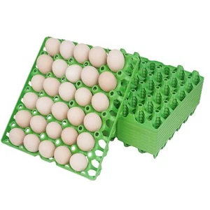 10Pcs Plastic Egg Tray 30-Cell Egg Flats Egg Crates Stackable Egg Cartons Fla... - Picture 1 of 8