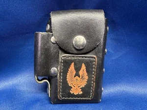Vintage Leather Cigarette Case Freedom Machine Motorcycles - Picture 1 of 8