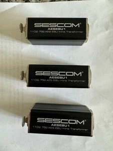 SES-AES-EBU-1 XLRF To 75 Ohm BNC Female AES/EBU Impedance Transformer (3 pack) - Picture 1 of 3