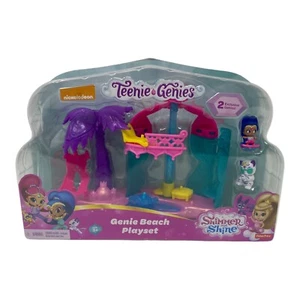 Shimmer & Shine Teenie Genies Beach Playset Dolls Nahal Tiger Zahramay NEW - Picture 1 of 6