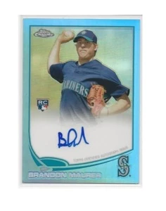 Seattle Mariners Brandon Maurer 2013 Topps Chrome Blue Refractor Auto #43/199 - Picture 1 of 1